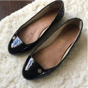 EUC // Tory Burch Quilted Leather Claremont Flats